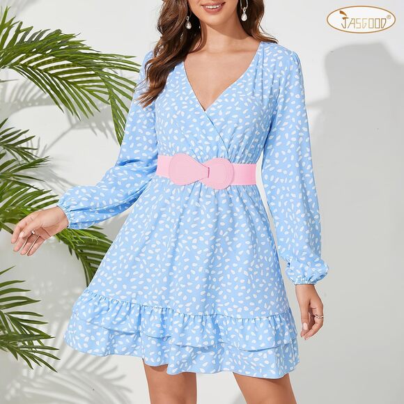 Women Stretchy Belt For Dresses Vintage Elastic Wide Waist Belt😜 - Picture 3 of 6